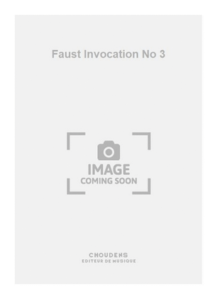 Book cover for Faust Invocation No 3