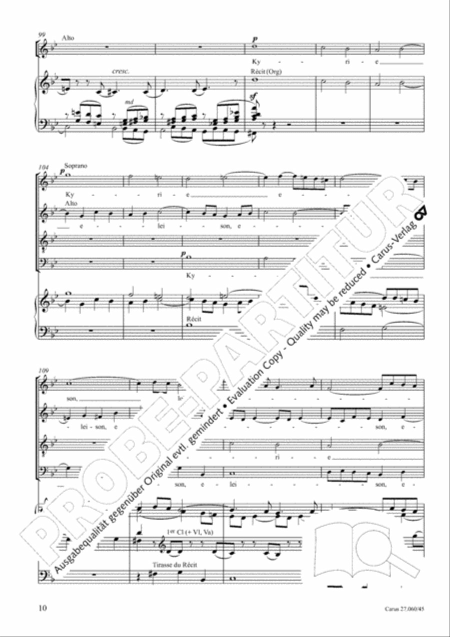 Messe a quatre voix 4-Part scores gallery preview page 11