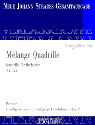 Book cover for Mélange Quadrille RV 275