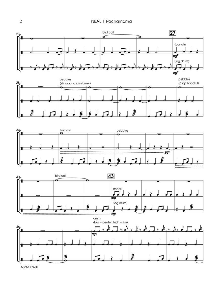 Pachamama Percussion Ensemble scores gallery preview page 6