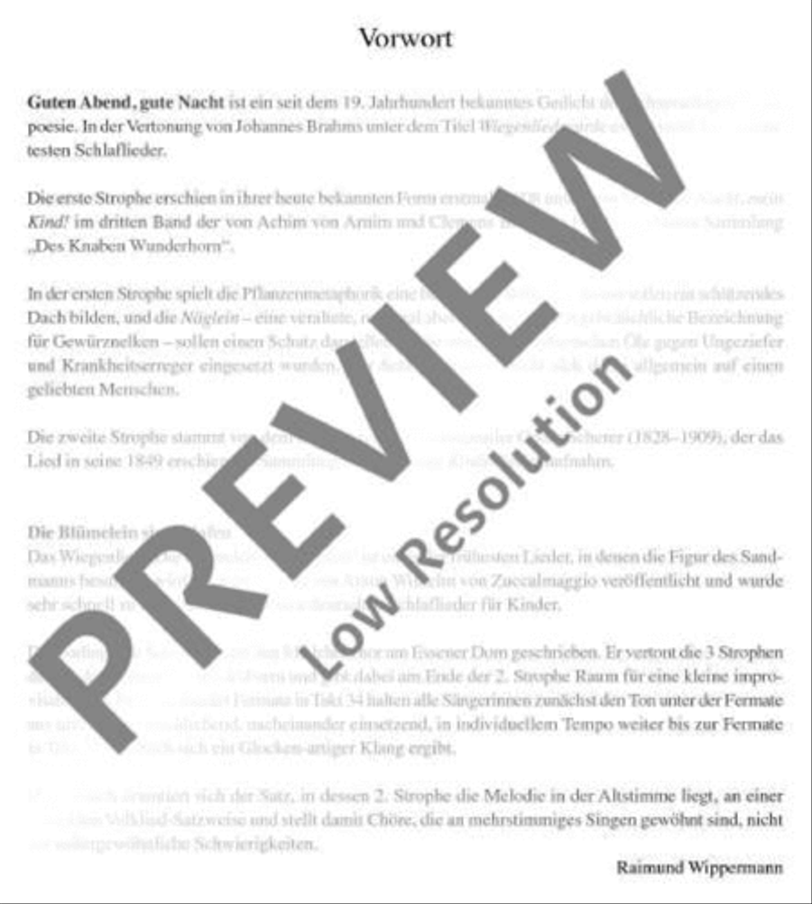 Zwei Abendlieder A Cappella scores gallery preview page 3