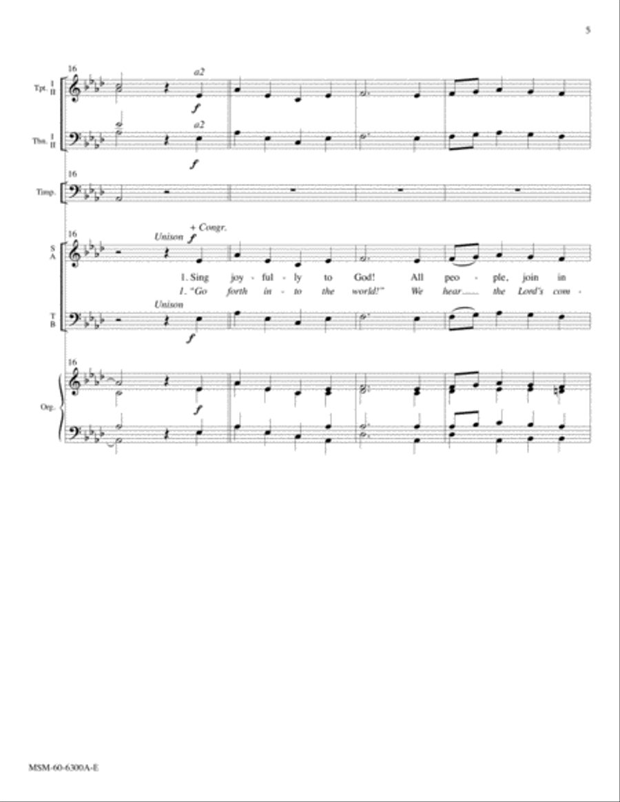 Sing Joyfully to God! Go Forth into the World! Choir scores gallery preview page 5