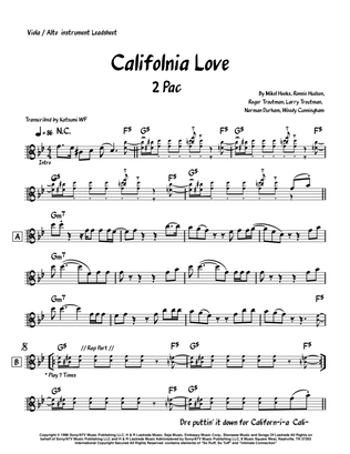 Book cover for California Love (remix)