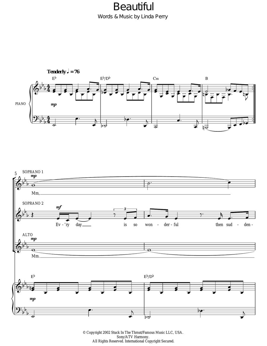 Beautiful SSA scores gallery preview page 1