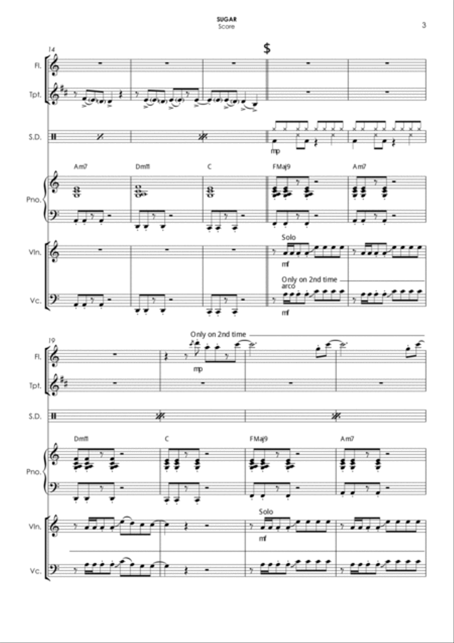 Sugar Small Ensemble scores gallery preview page 3