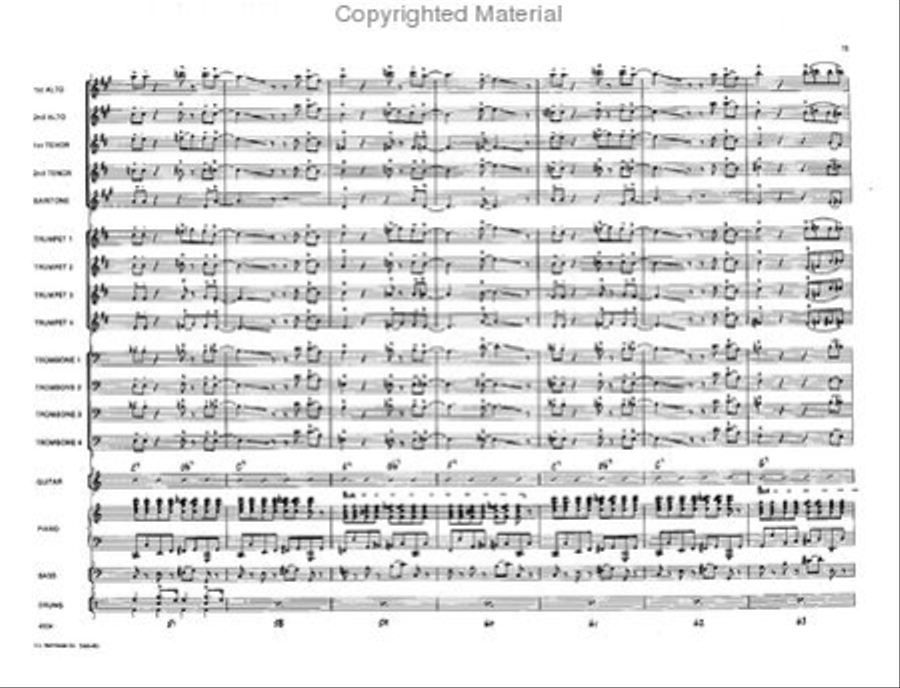 Piano Power Jazz Ensemble scores gallery preview page 10
