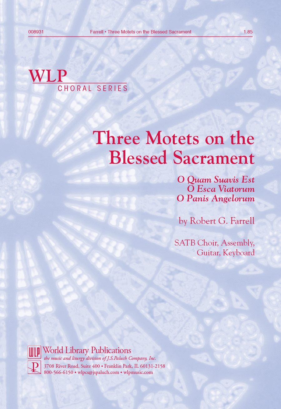 Three Motets on the Blessed Sacrament 4-Part scores gallery preview page 1