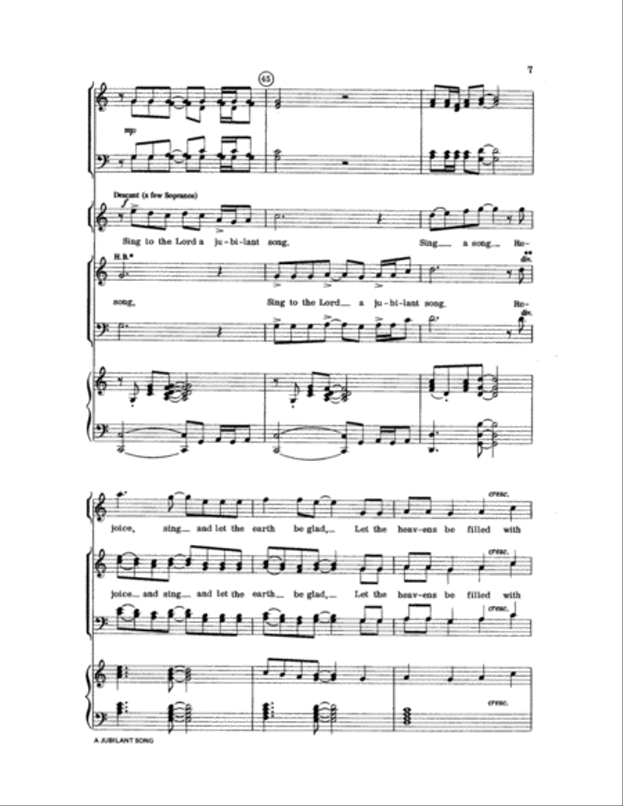 A Jubilant Song A Jubilant Song 4-Part scores gallery preview page 8