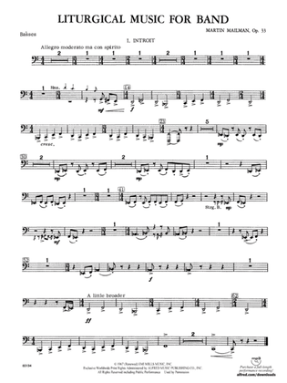 Liturgical Music for Band, Op. 33: Tuba