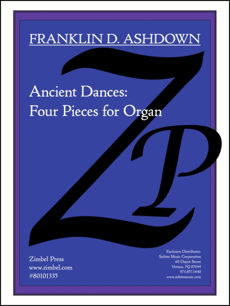 Ancient Dances Organ scores gallery preview page 1