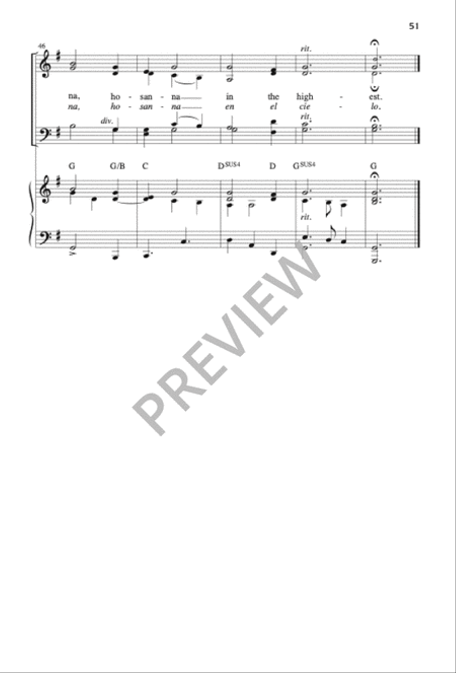 Mass of the Sun of Justice / Misa Sol de Justicia 4-Part scores gallery preview page 50