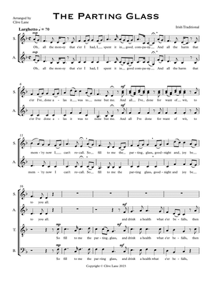 The Parting Glass (SATB)