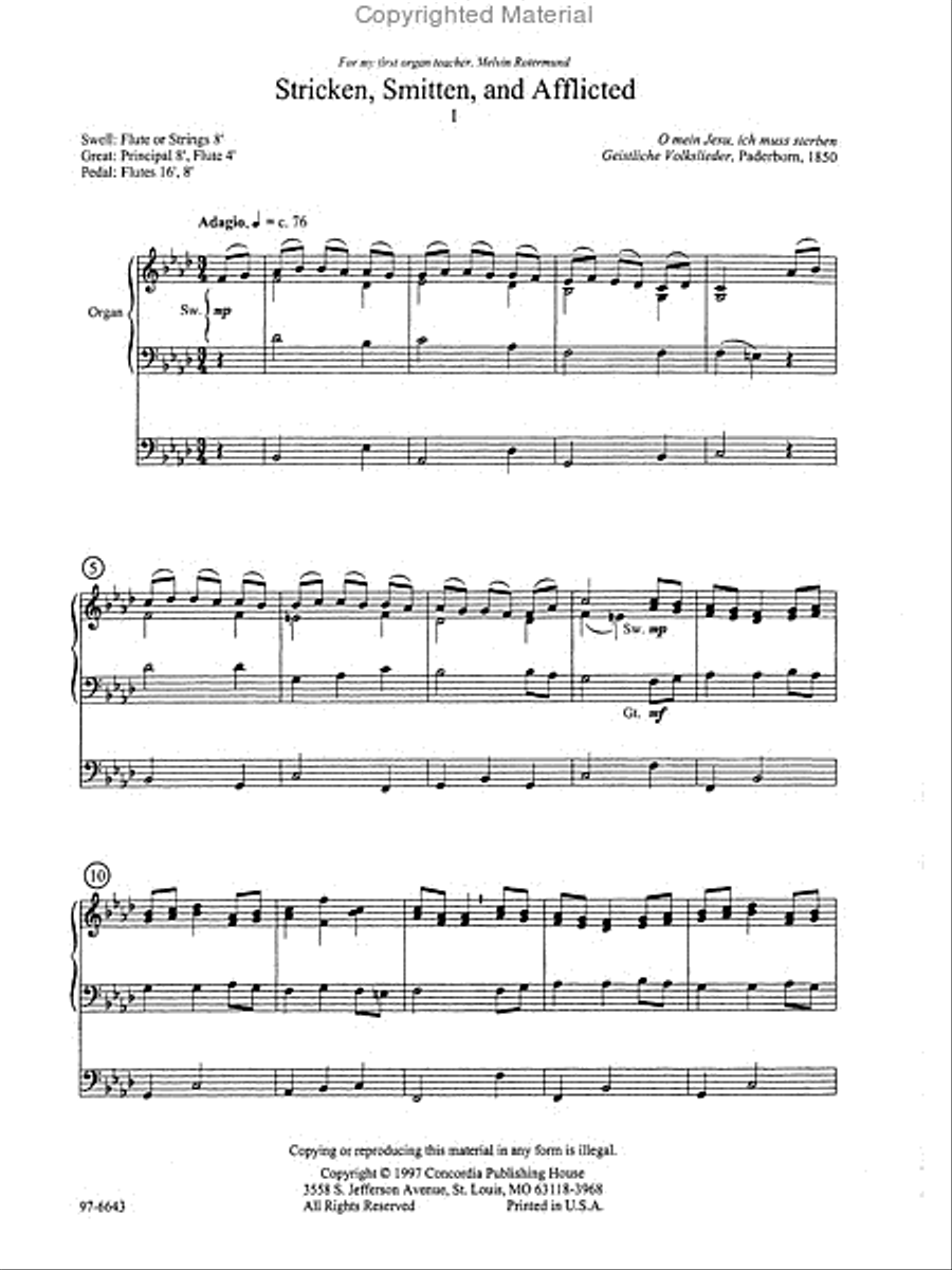Wondrous Cross Organ scores gallery preview page 2