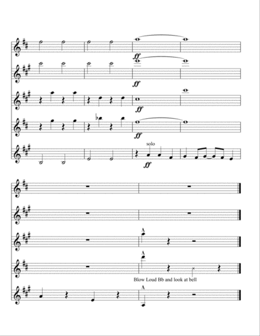 The Muppet Show Theme Woodwind Quartet scores gallery preview page 5