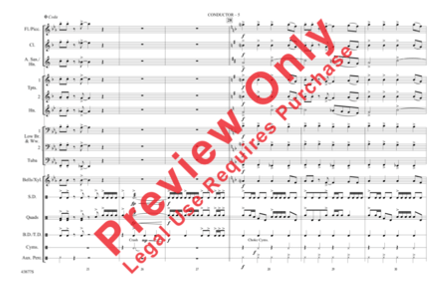 Hello, I Love You Marching Band scores gallery preview page 6
