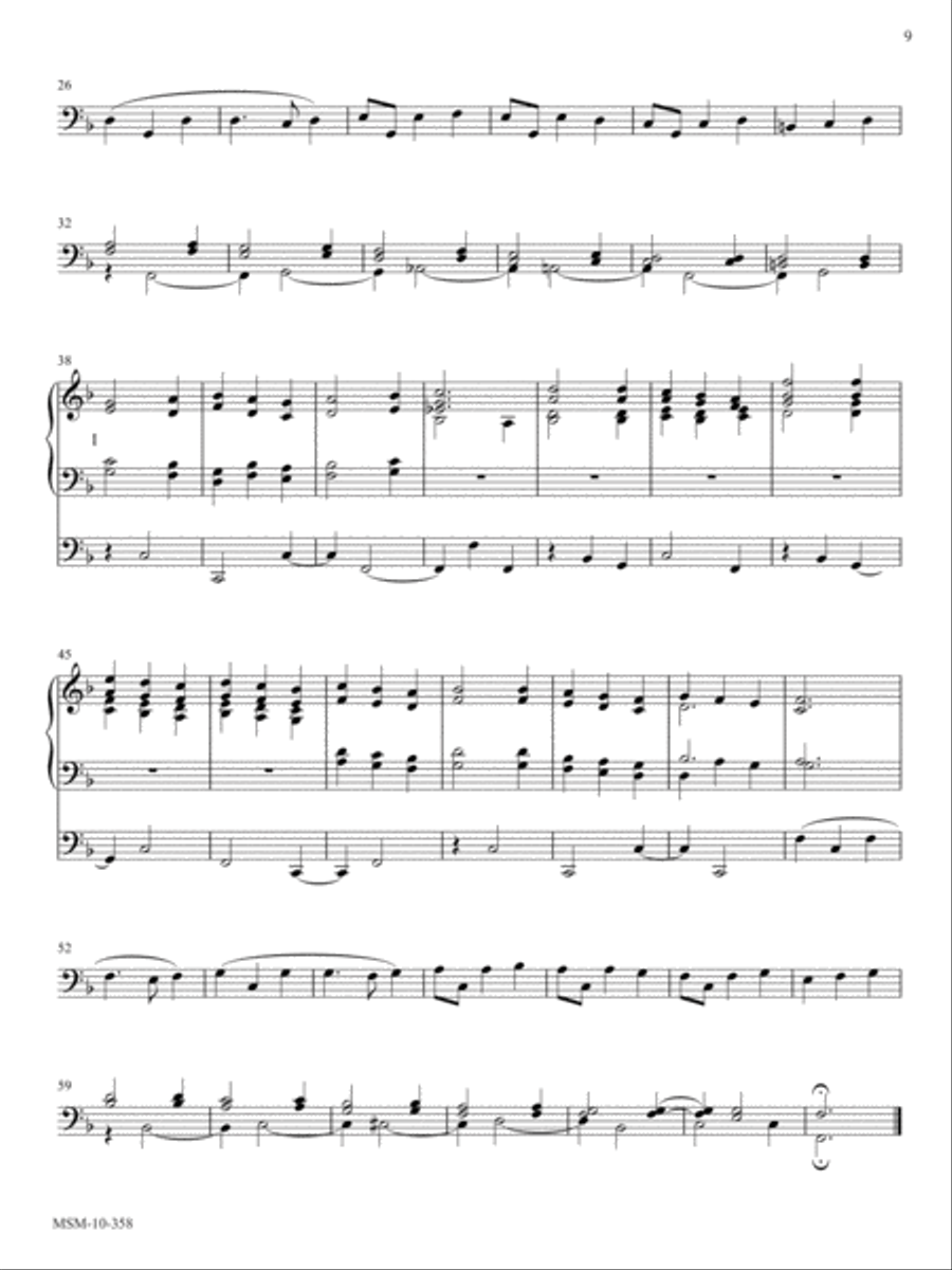 Holy God, We Praise Your Name (in F and G) Organ scores gallery preview page 2