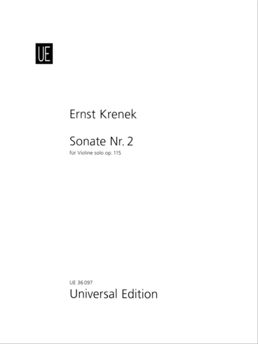 Sonate No. 2 Chamber Music scores gallery preview page 1
