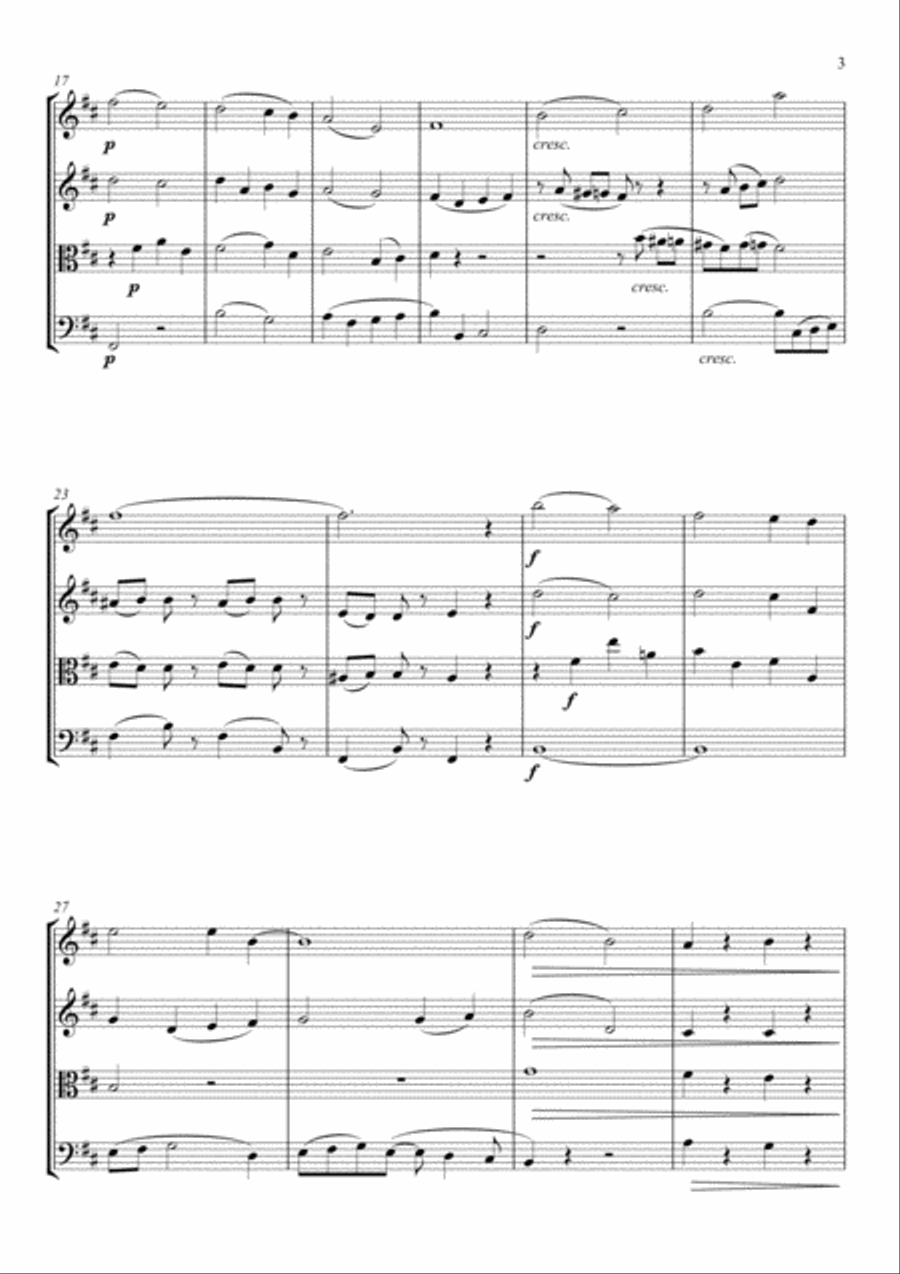 When I'm Sixty-Four String Quartet scores gallery preview page 3