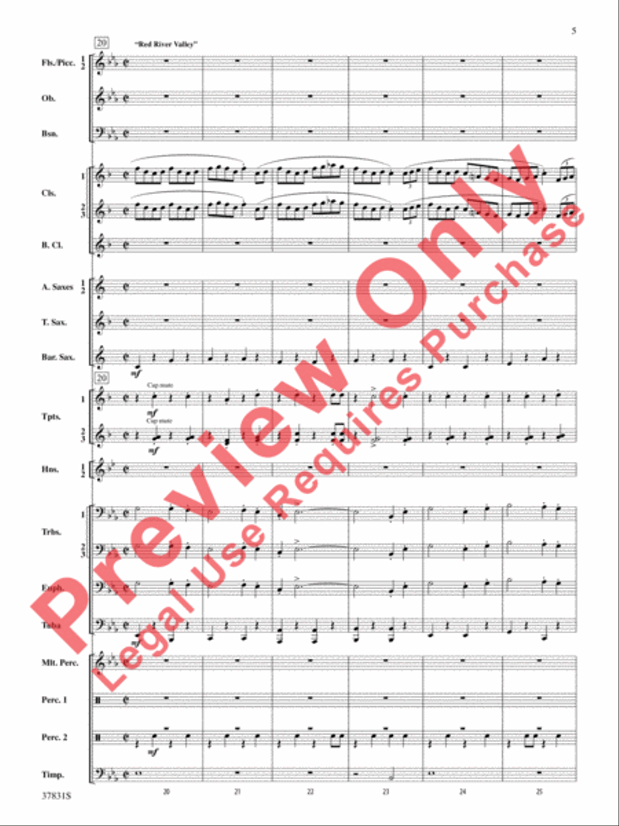 Saddle Up! Saddle Up! Concert Band scores gallery preview page 6