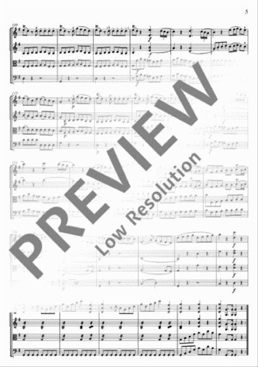 Eine kleine Nachtmusik Cello scores gallery preview page 18