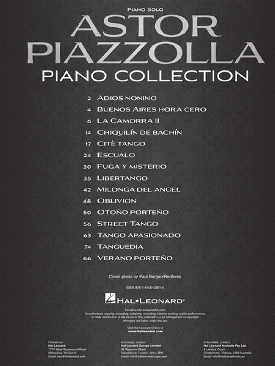 Astor Piazzolla Piano Collection