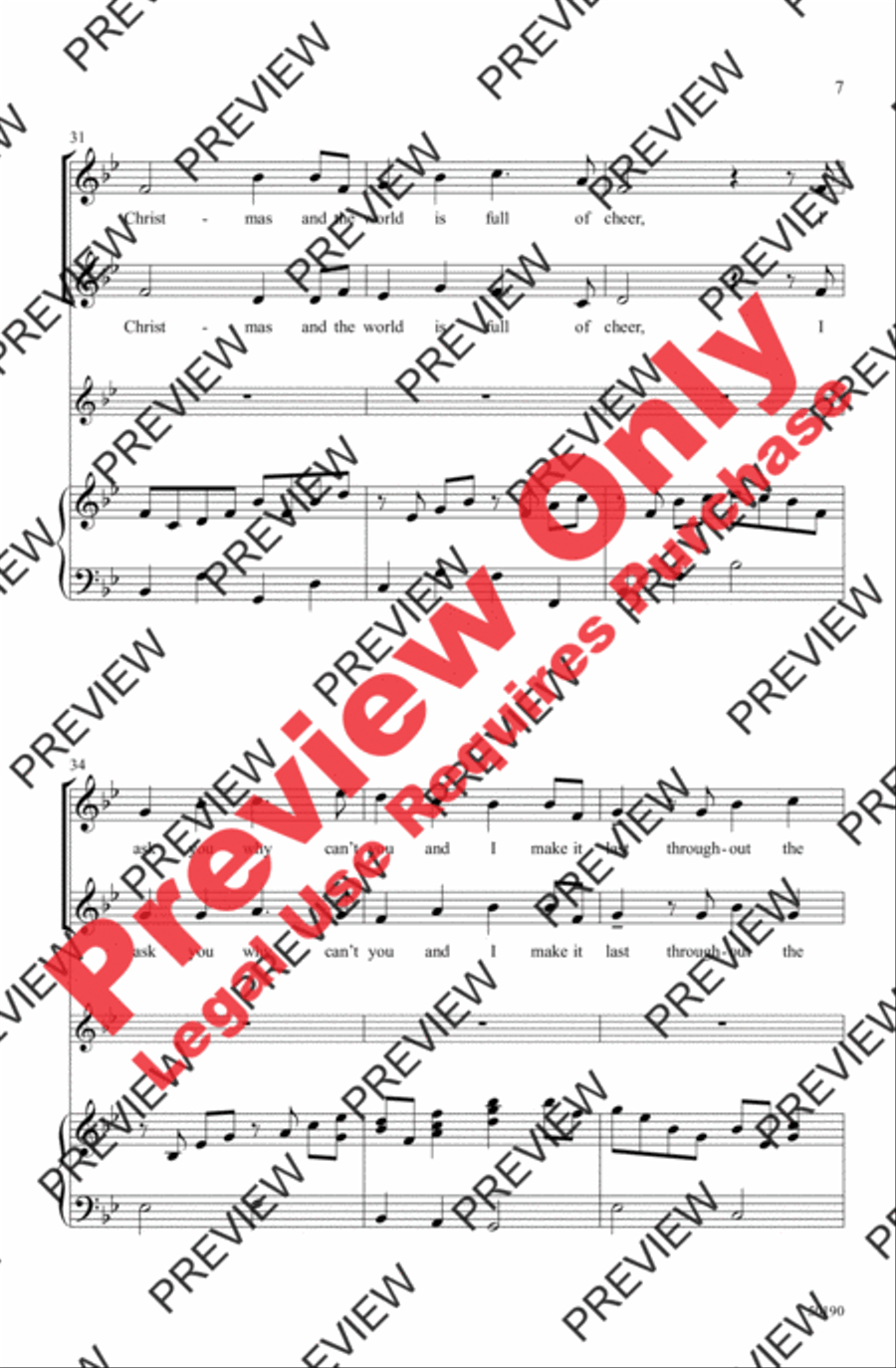 Christmastime Again 2-Part scores gallery preview page 7
