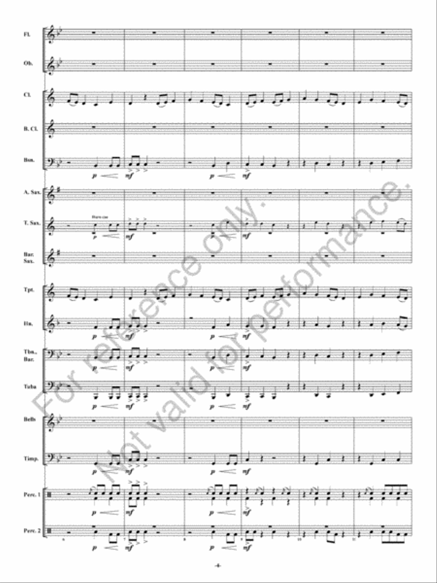 Rising Waters Concert Band scores gallery preview page 5