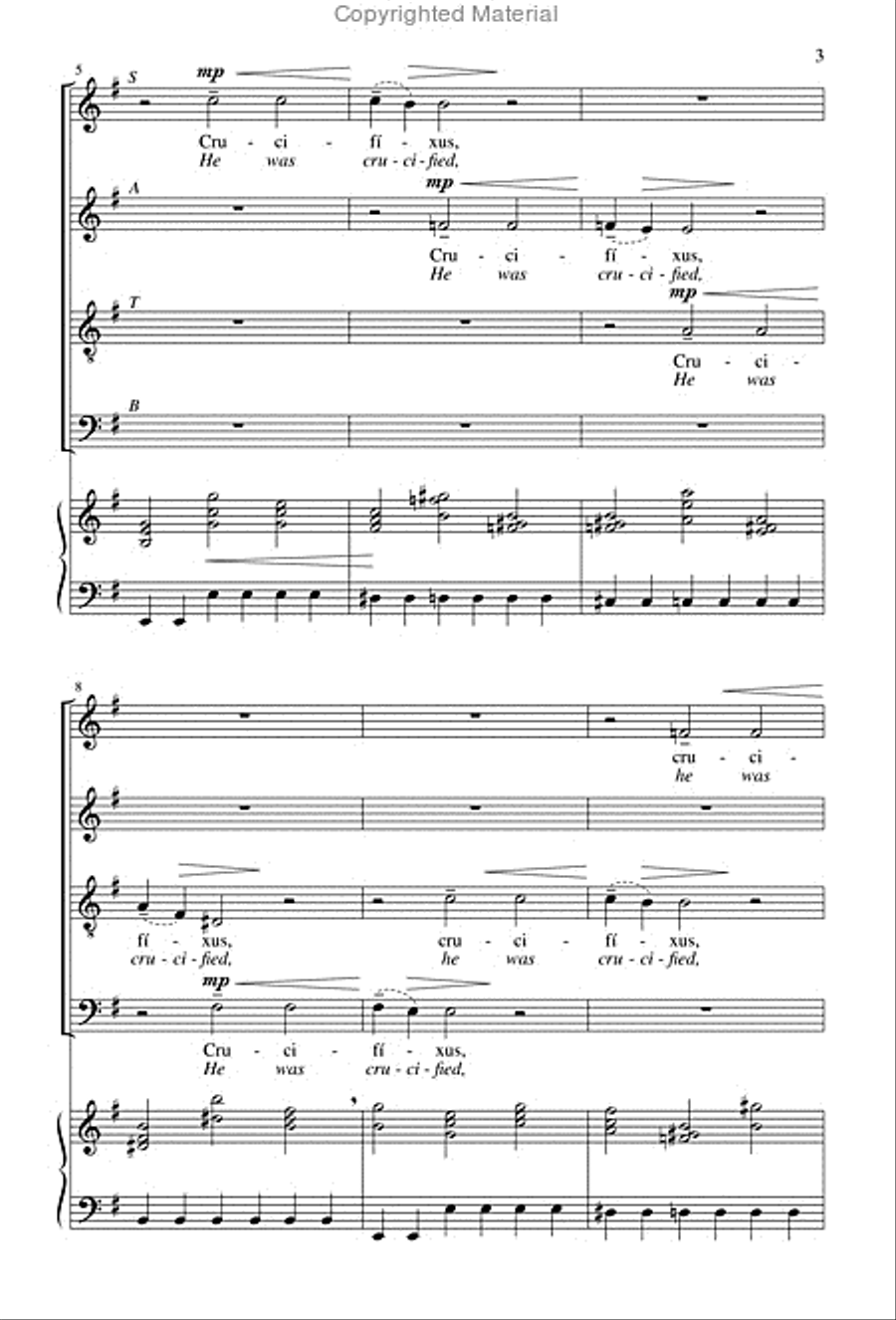 Crucifixus etiam pro nobis from 