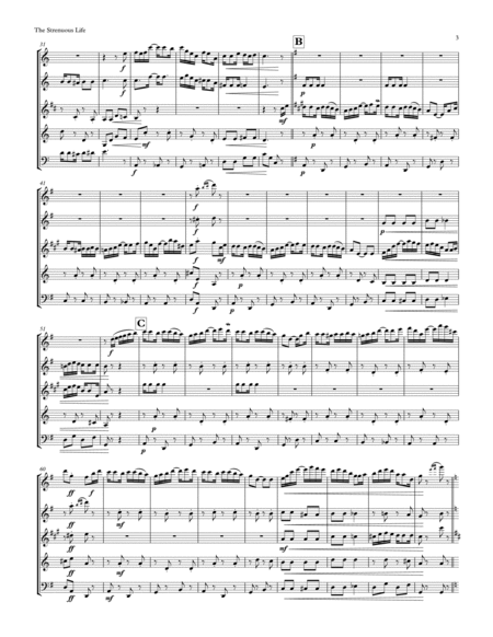 The Strenuous Life (A Ragtime Two-Step) arr. for Wind Quintet image number null