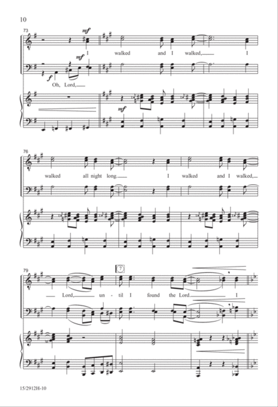 Until I Found the Lord Until I Found the Lord TTBB scores gallery preview page 11
