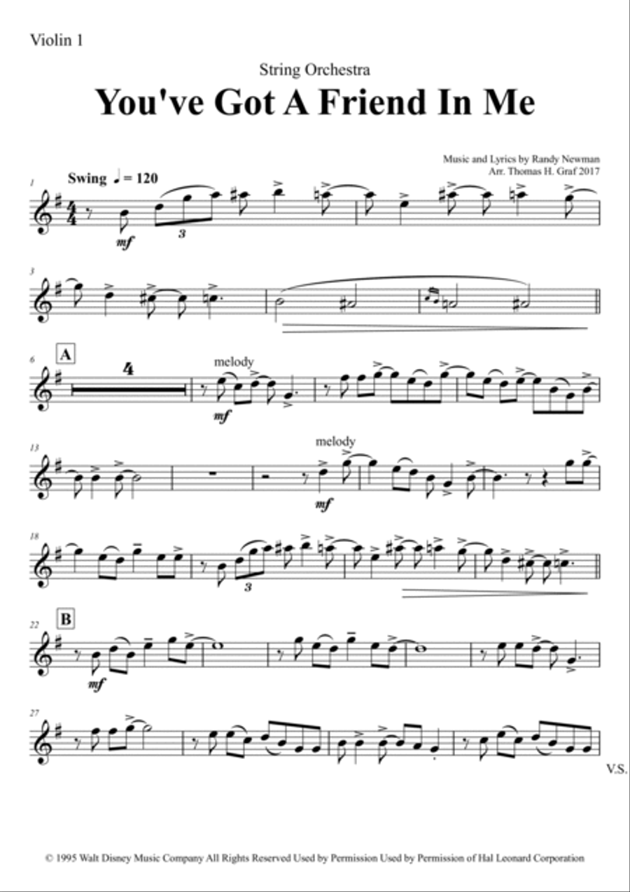 You've Got A Friend In Me String Orchestra scores gallery preview page 4