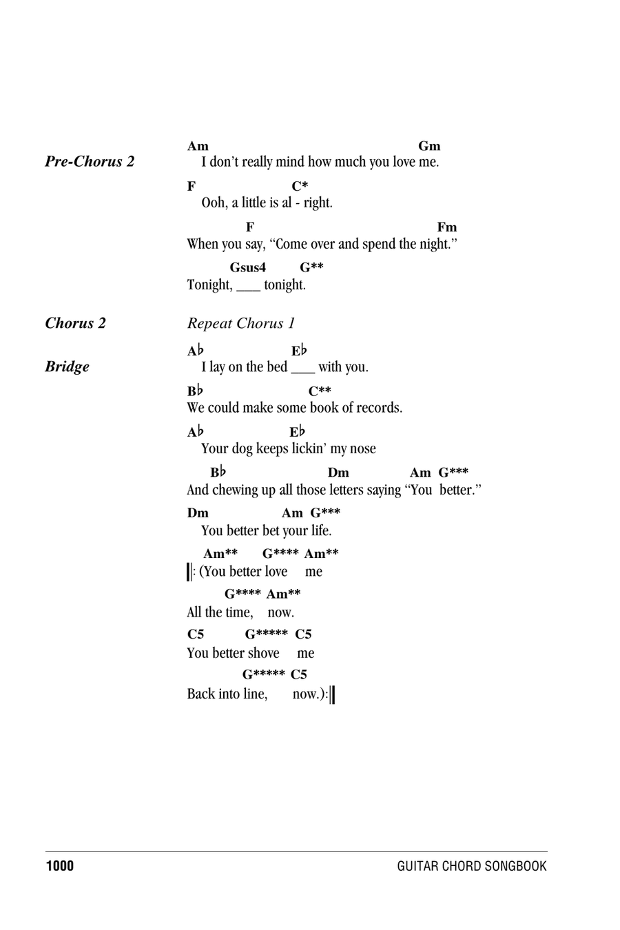 You Better You Bet Acoustic Guitar scores gallery preview page 3