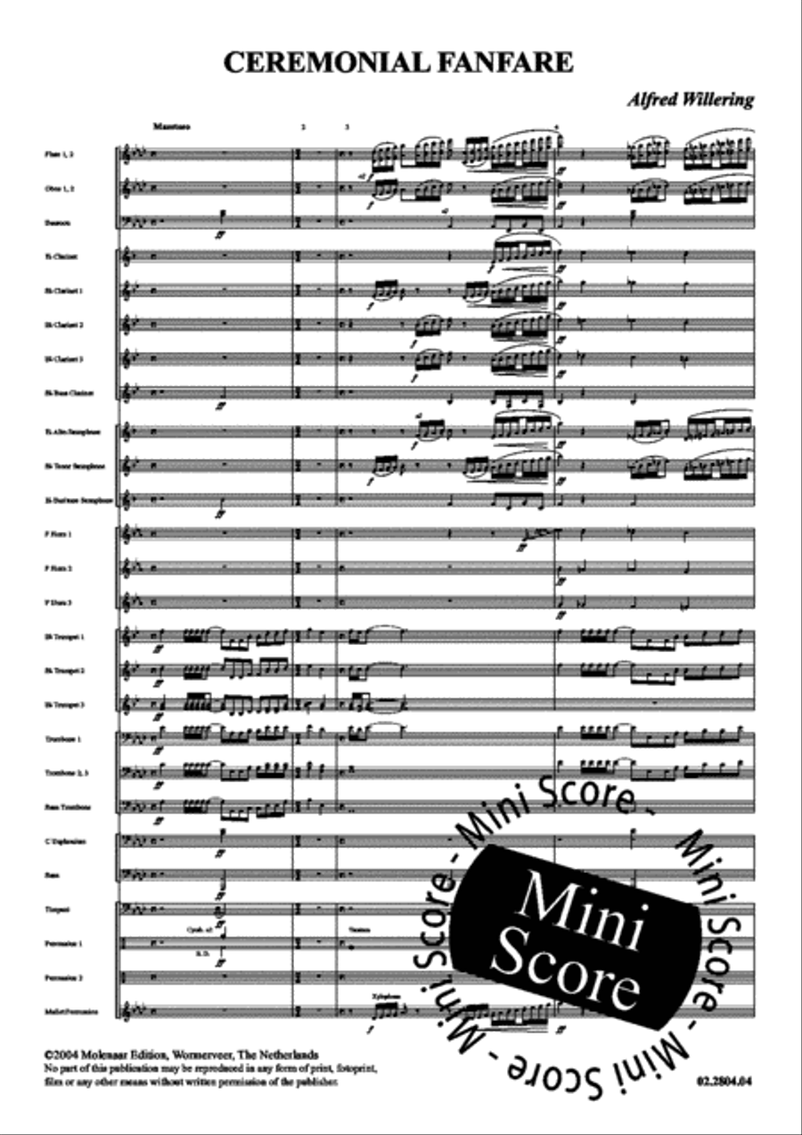 Ceremonial Fanfare Concert Band scores gallery preview page 7