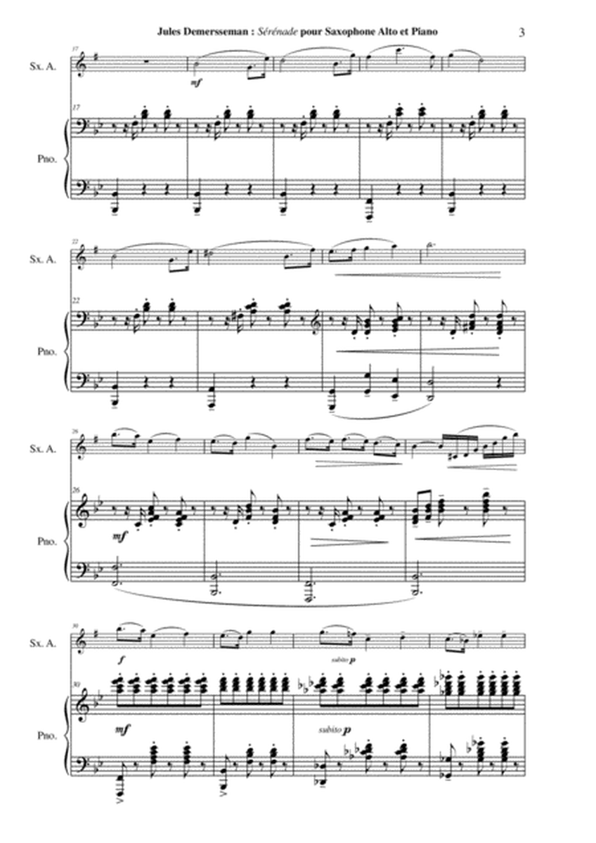 Jules Deersseman: Sérénade, Opus 33 for alto saxophone and piano