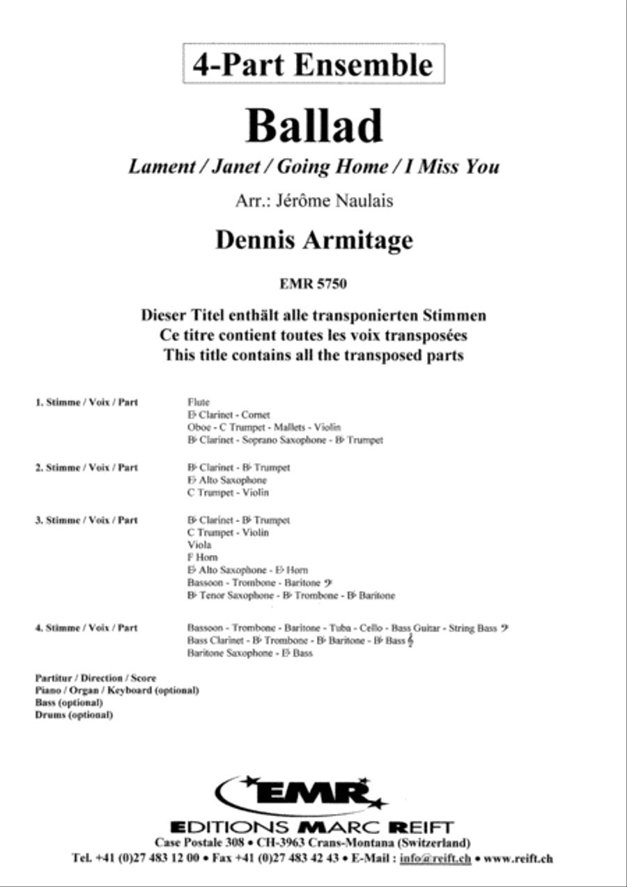 Ballad Concert Band scores gallery preview page 2