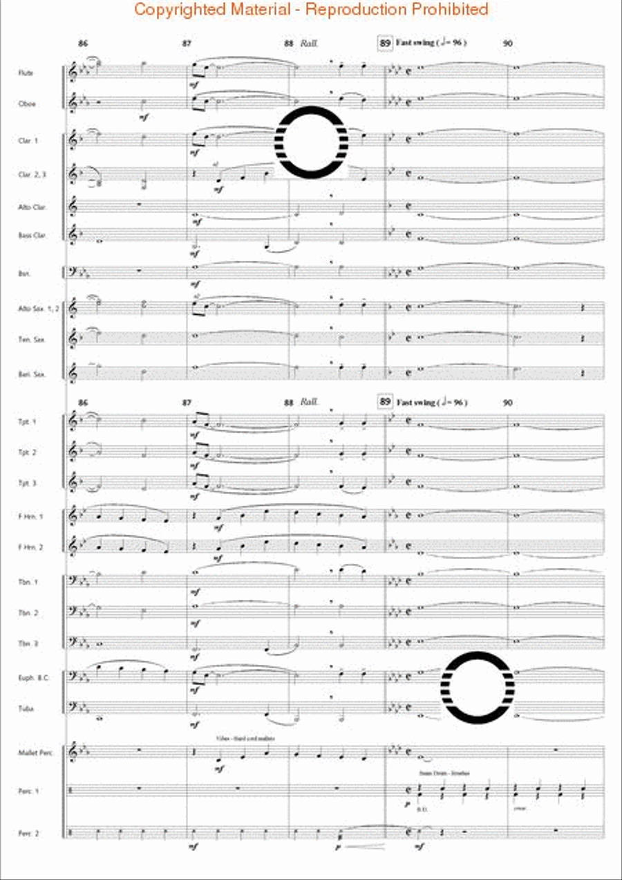 Holiday Jambalaya Concert Band scores gallery preview page 19