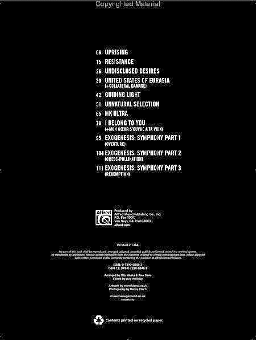Muse - The Resistance Electric Guitar scores gallery preview page 2