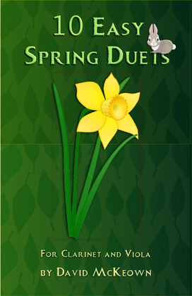 Book cover for 10 Easy Spring Duets for Clarinet and Viola
