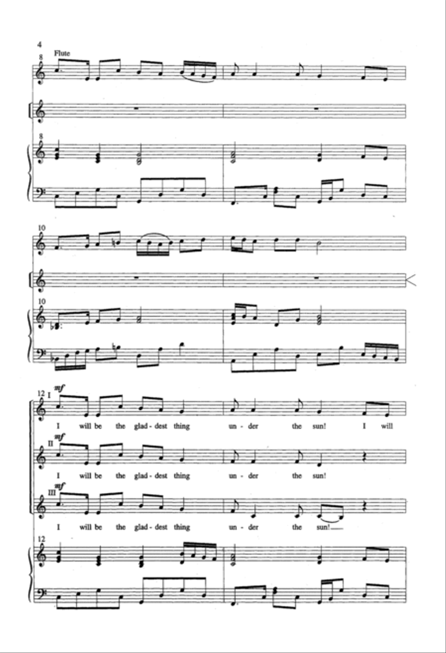 Afternoon On A Hill SSA scores gallery preview page 3