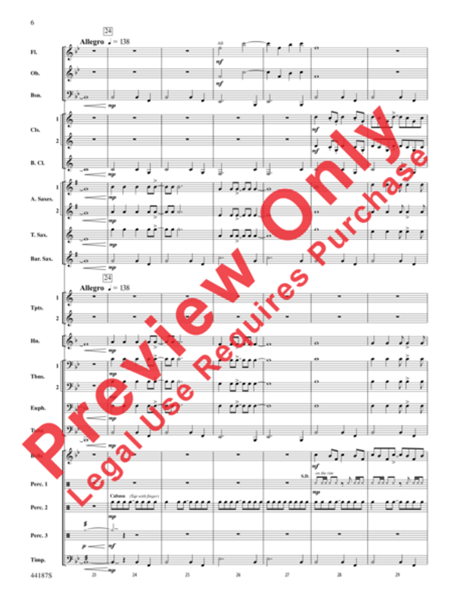 Zeeland Zeeland Concert Band scores gallery preview page 26