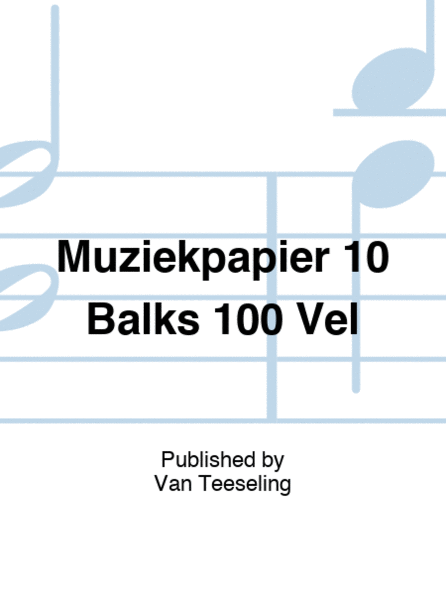 Muziekpapier 10 Balks 100 Vel School and Community scores gallery preview page 1