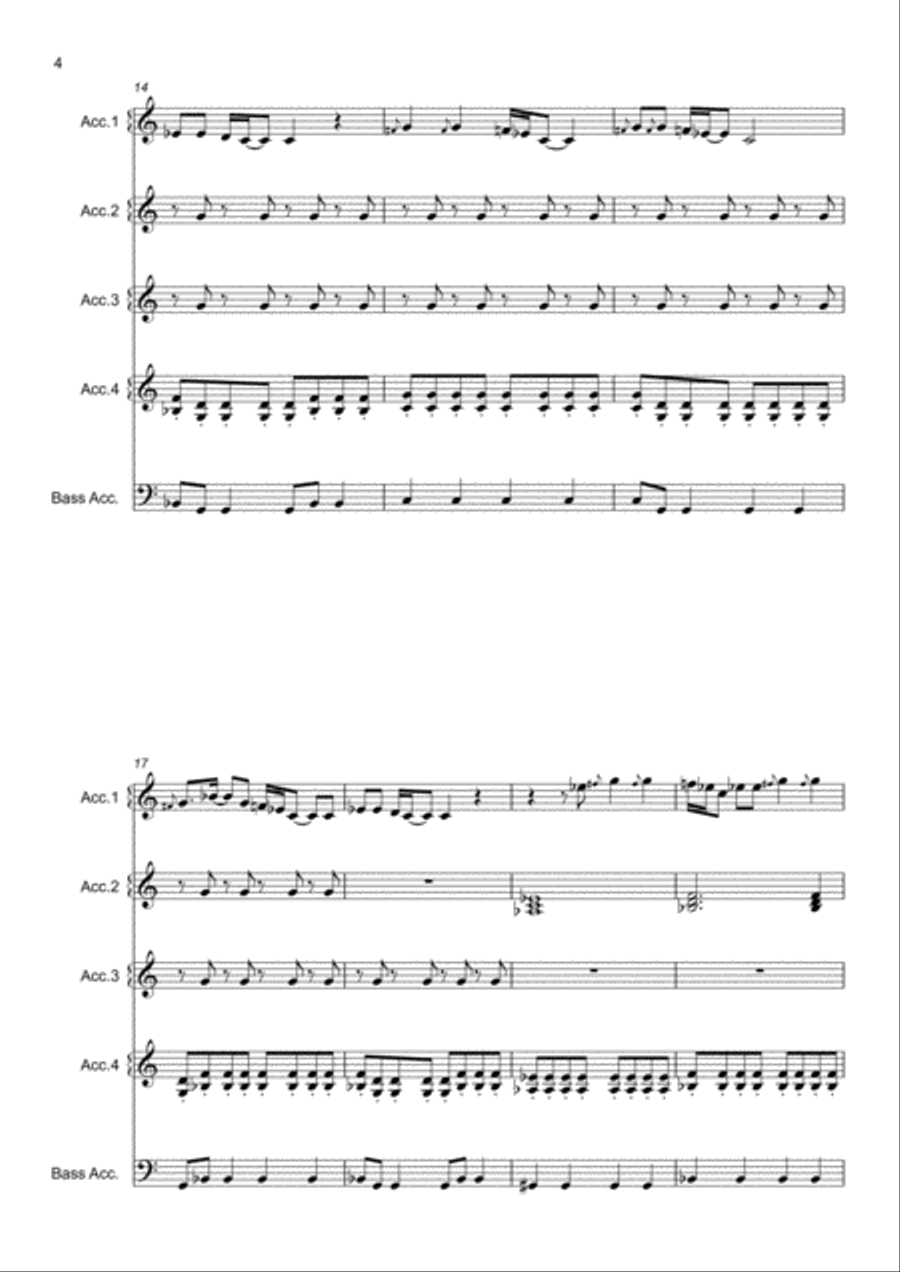 Rolling In The Deep Small Ensemble scores gallery preview page 4