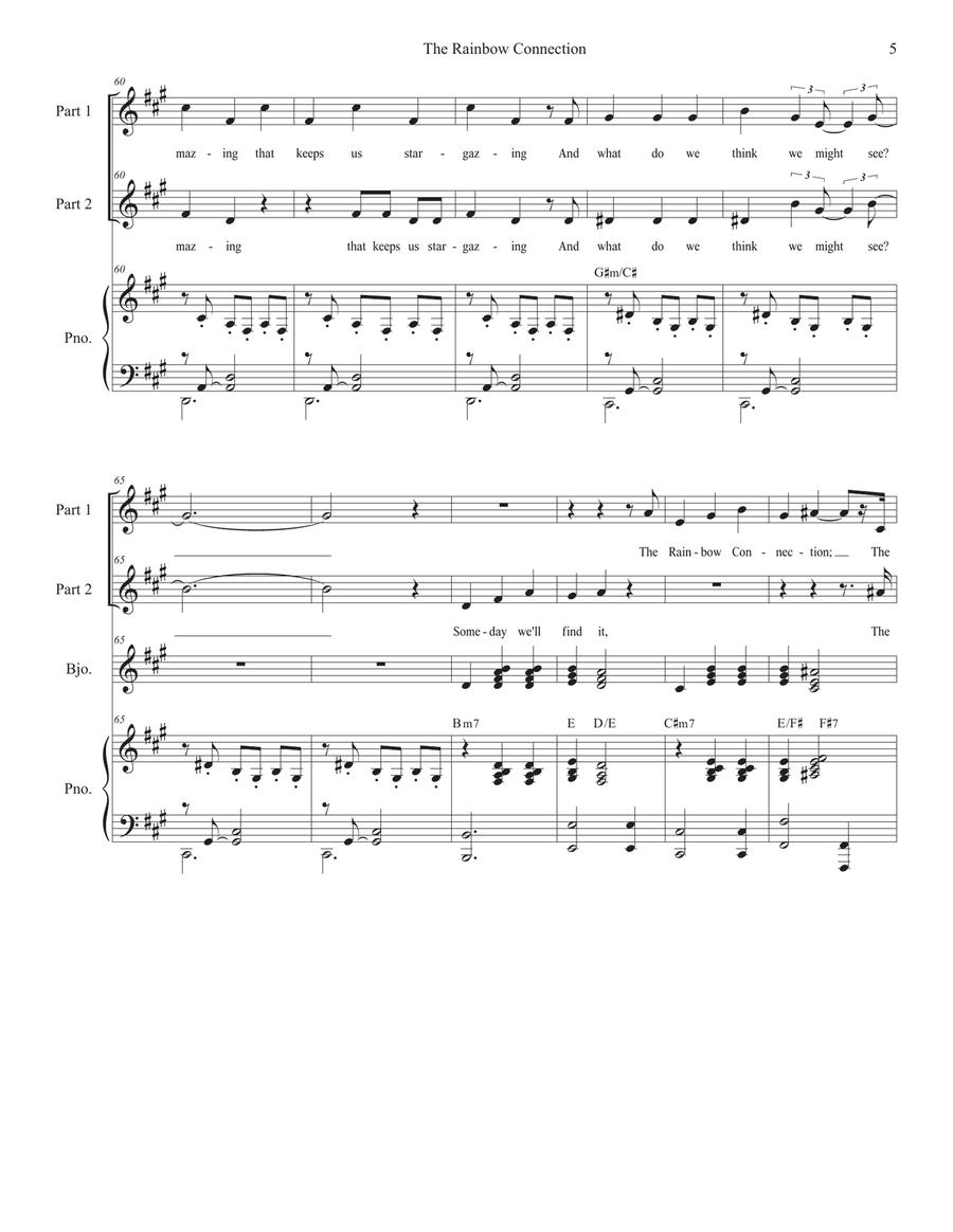 The Rainbow Connection 2-Part scores gallery preview page 5