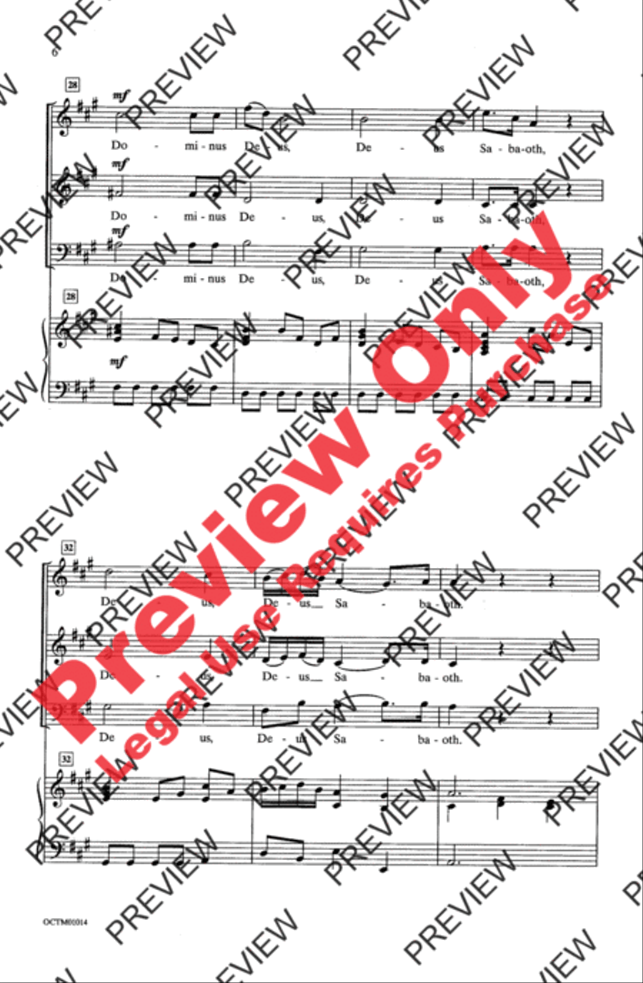 Sanctus 2-Part scores gallery preview page 6