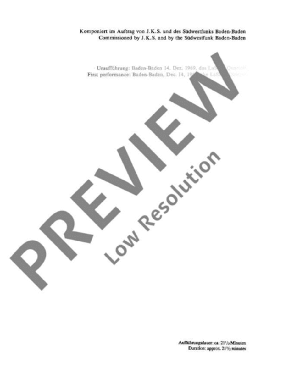 String quartet No. 2 String Quartet scores gallery preview page 3