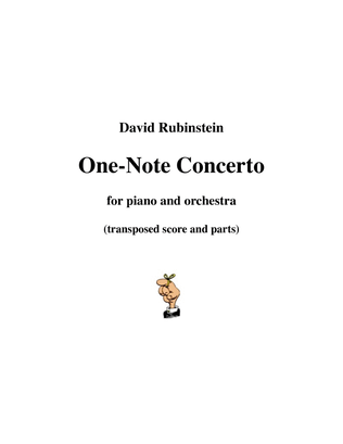 One-Note Concerto for piano and orchestra