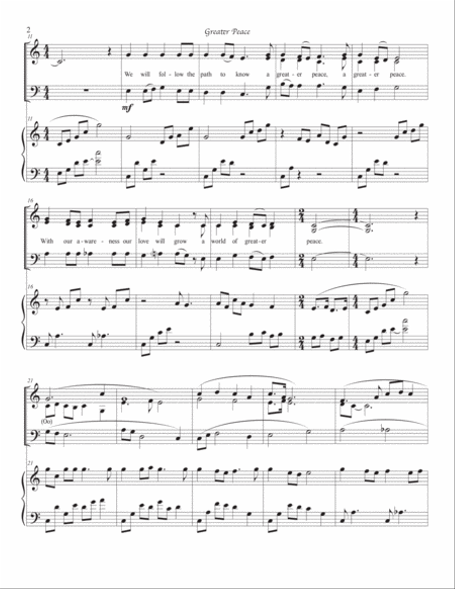 Greater Peace 3-Part scores gallery preview page 2