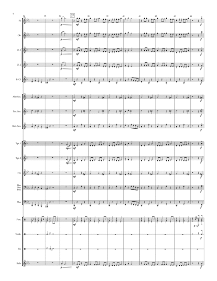 Hide and Seek - for young concert band Concert Band scores gallery preview page 6