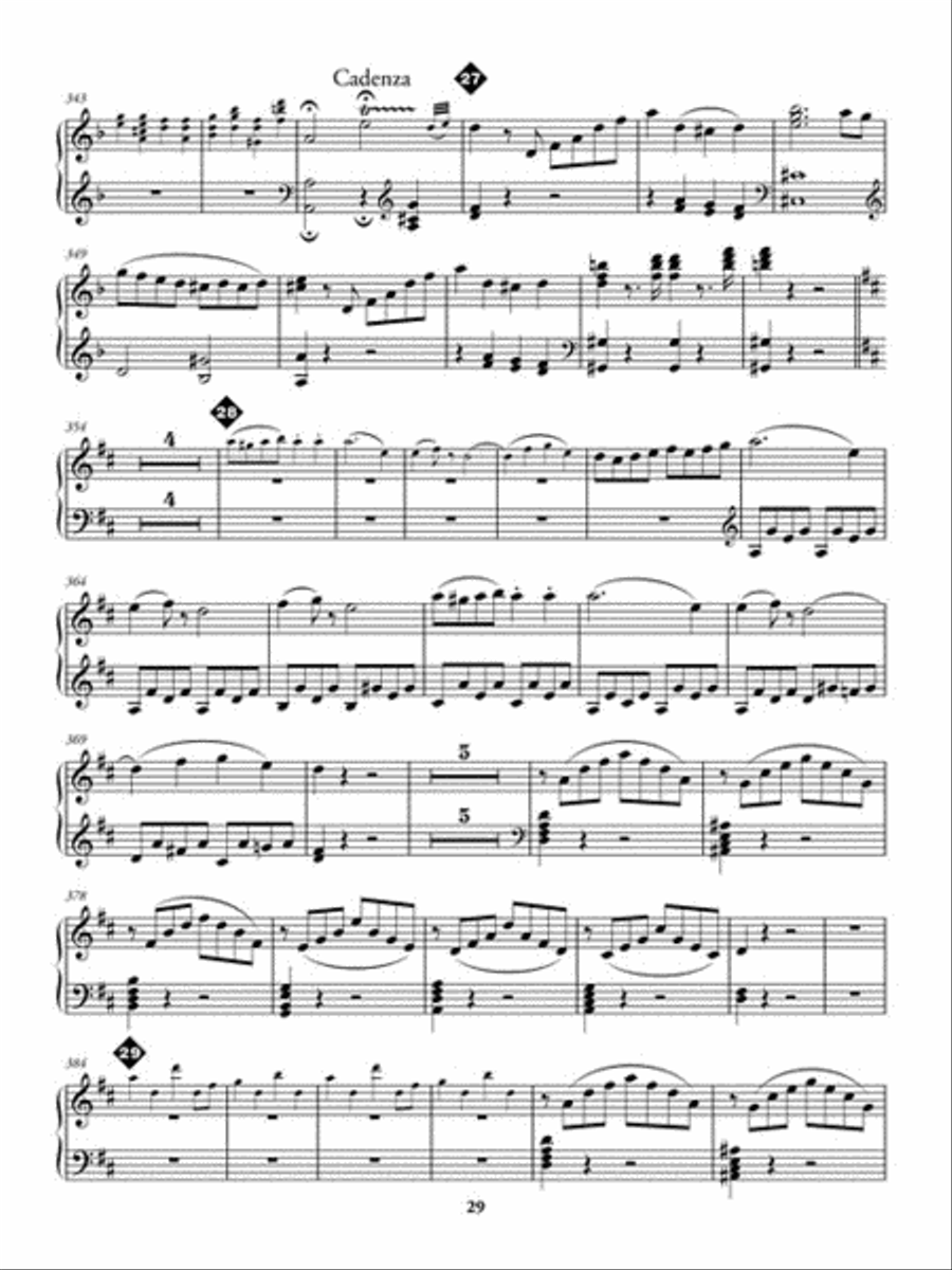 Piano Concerto in D Minor, K466 Piano Solo scores gallery preview page 4