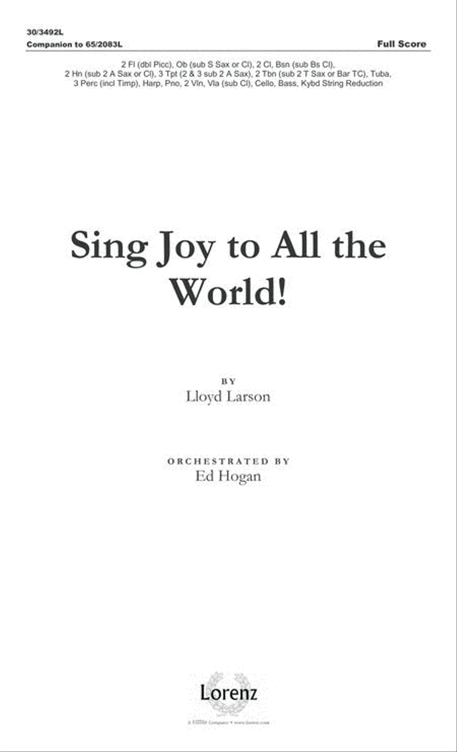 Sing Joy to All the World! - Full Score